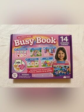 Montessori Busy Book Interactive Learning Toy with 14 Learning Themes